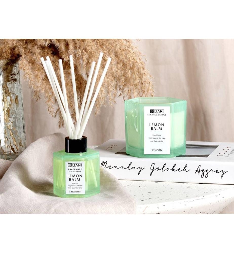 Bougie parfumée avec diffuseur CLASSY TINT Cire de soja Notes de fraîcheur