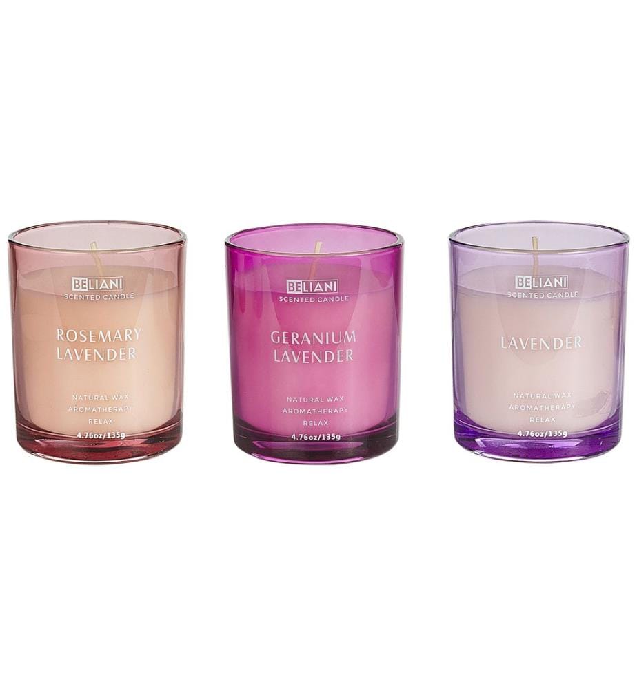 Set di 3 Candele Profumate SHEER JOY Cera di Soia Note floreali
