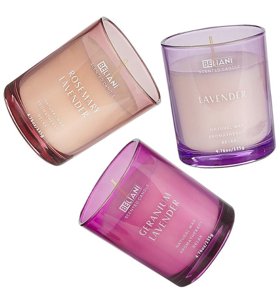 Set di 3 Candele Profumate SHEER JOY Cera di Soia Note floreali