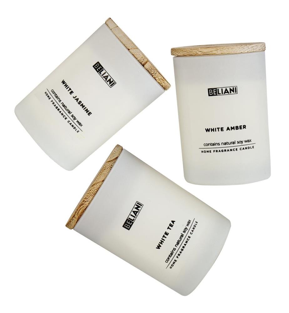Duftkerzen 3er Set SIMPLICITY Sojawachs Frische Note Blumige Note