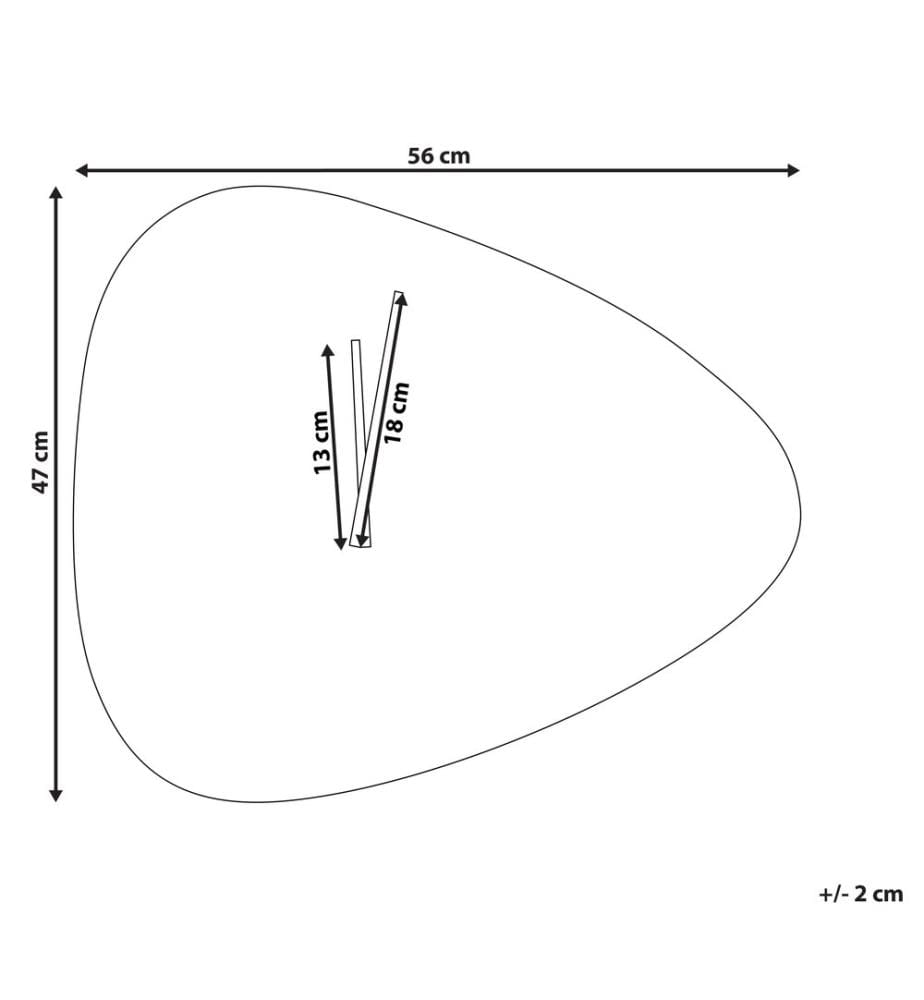 Wanduhr LOKTAK 56 cm Dunkelbraun