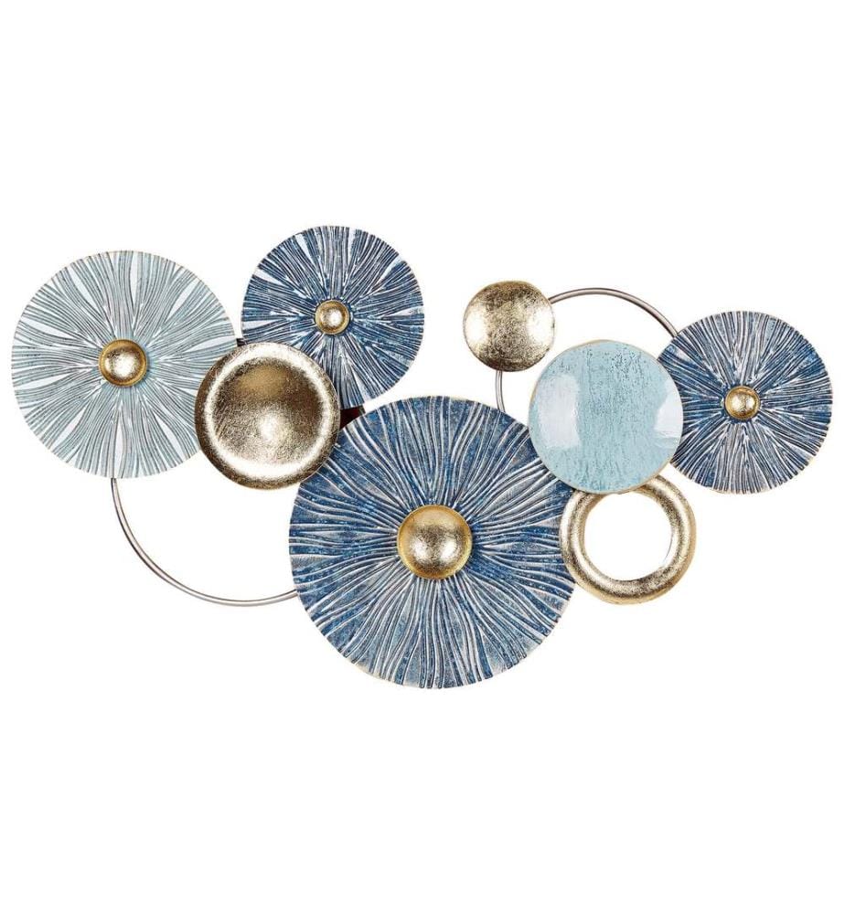Décoration murale ACTINIUM Métal 51 cm Bleu