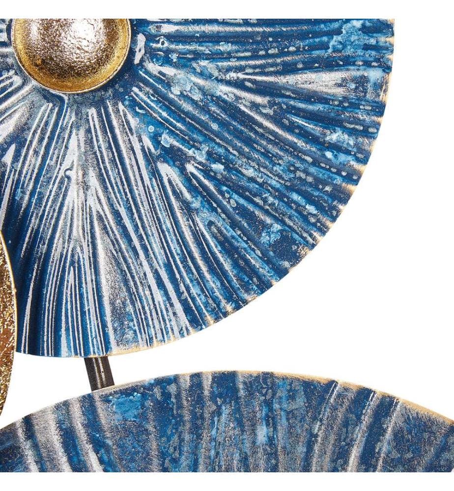 Décoration murale ACTINIUM Métal 51 cm Bleu