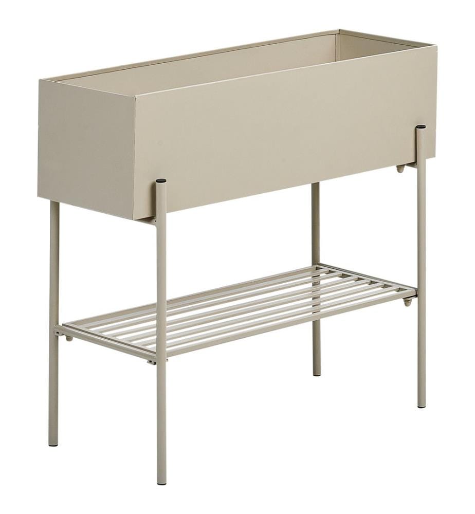 Vaso per piante rialzato VINCA Metallo 70 cm Beige