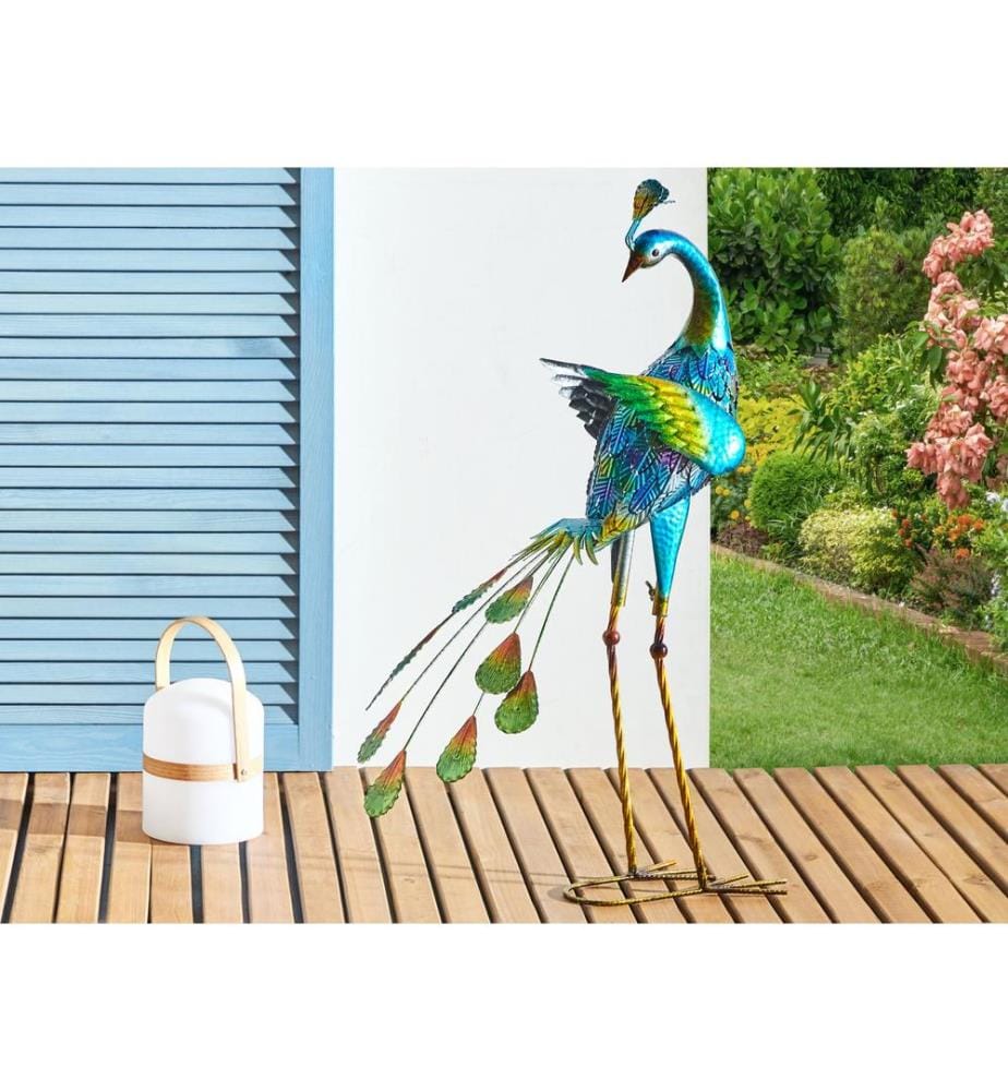 Figurine décorative bleu PEACOCK