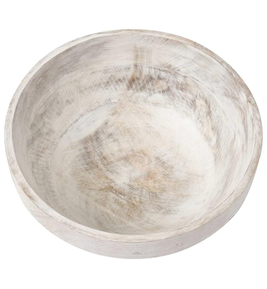 Dekoschalen 2er Set MINYA Mangoholz Hellbraun