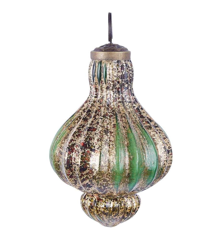 Lot de 8 boules BRILLANT Verre Vert