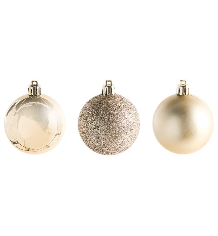 Weihnachtskugel 60er Set TYIN Gold