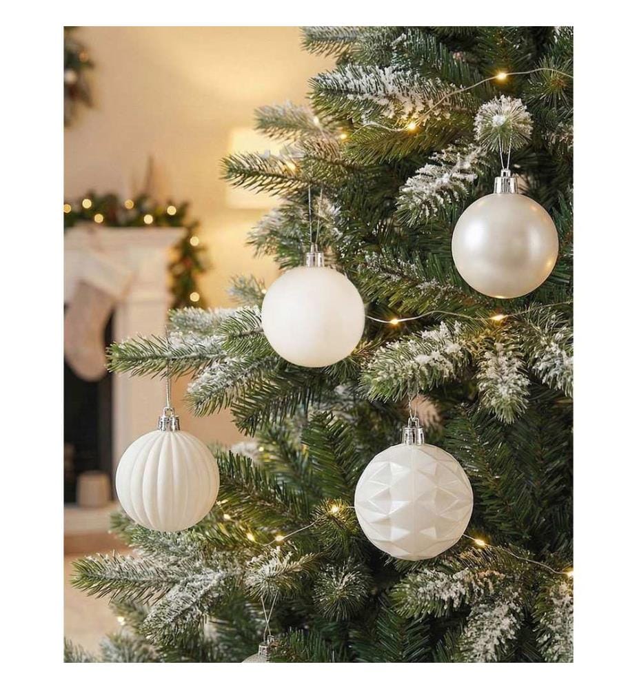 Lot de 40 boules SAIMAA Blanc cassé