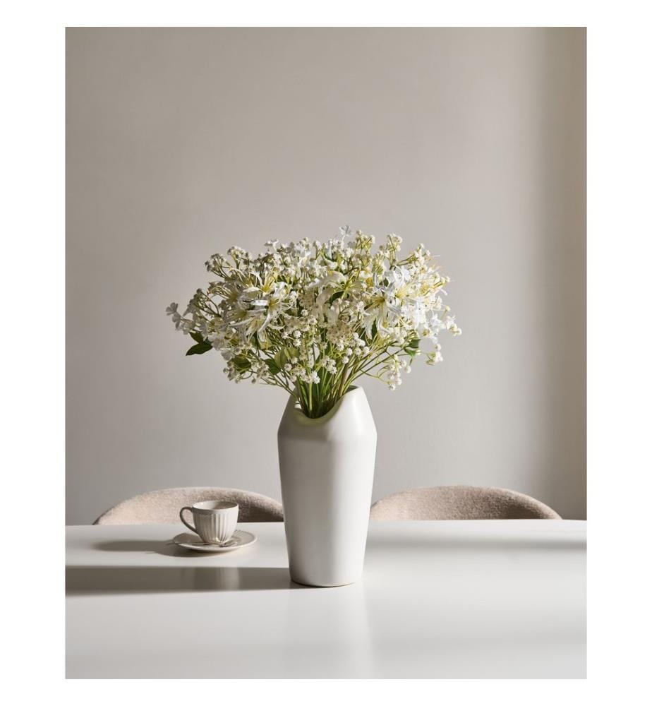 Bouquet de fleurs artificielles VEIROS 38 cm Blanc