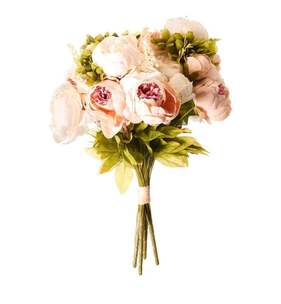 Künstlicher Blumenstrauss RAPOSA 45 cm Pastellrosa