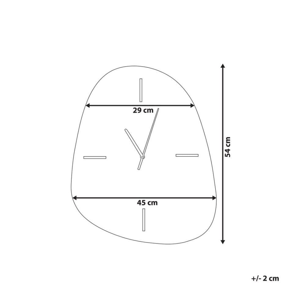 Horloge murale ALMANSA 45 cm Argenté