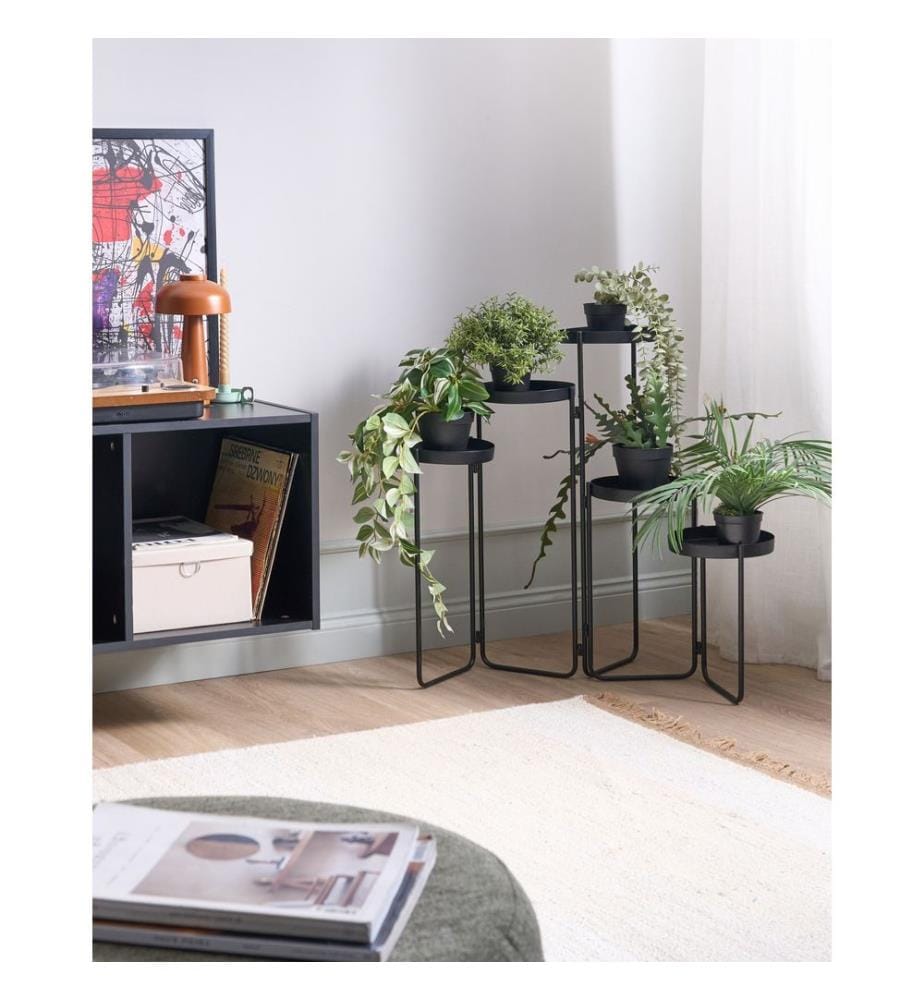 Support de pots NANTEN Métal 80 cm Noir