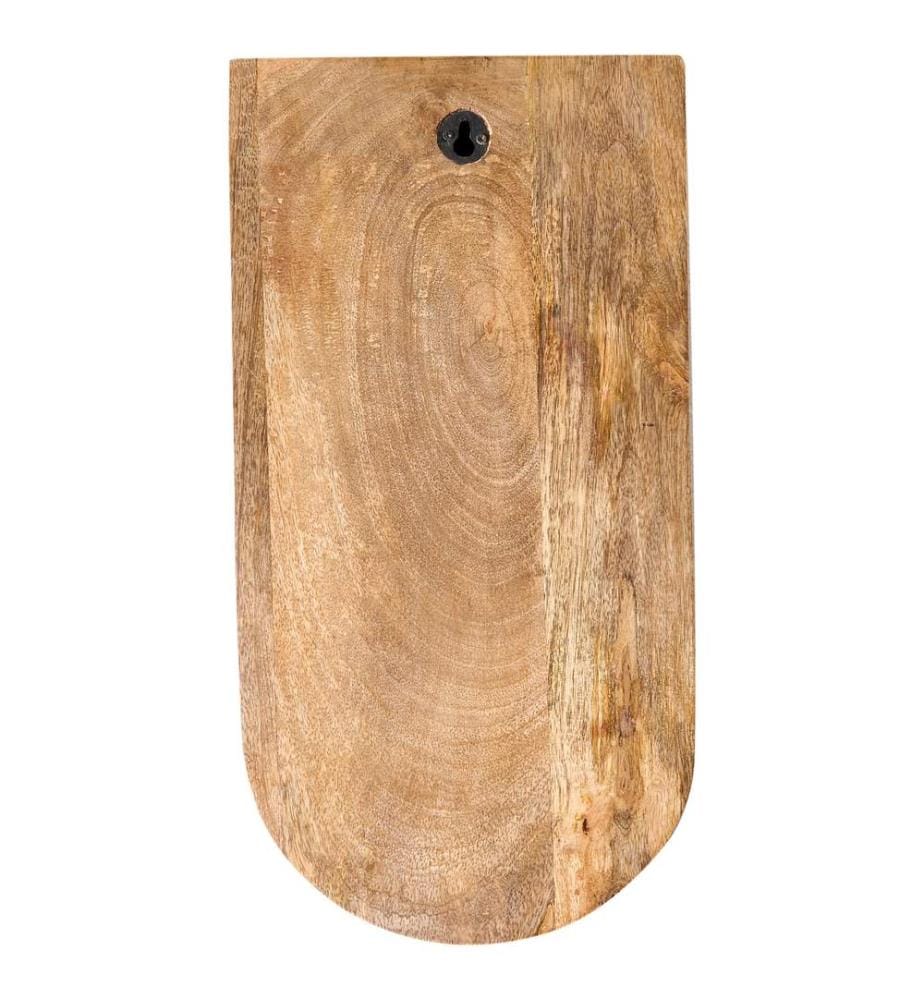Décoration murale Visage JIMETA Bois de manguier 40 cm Bleu