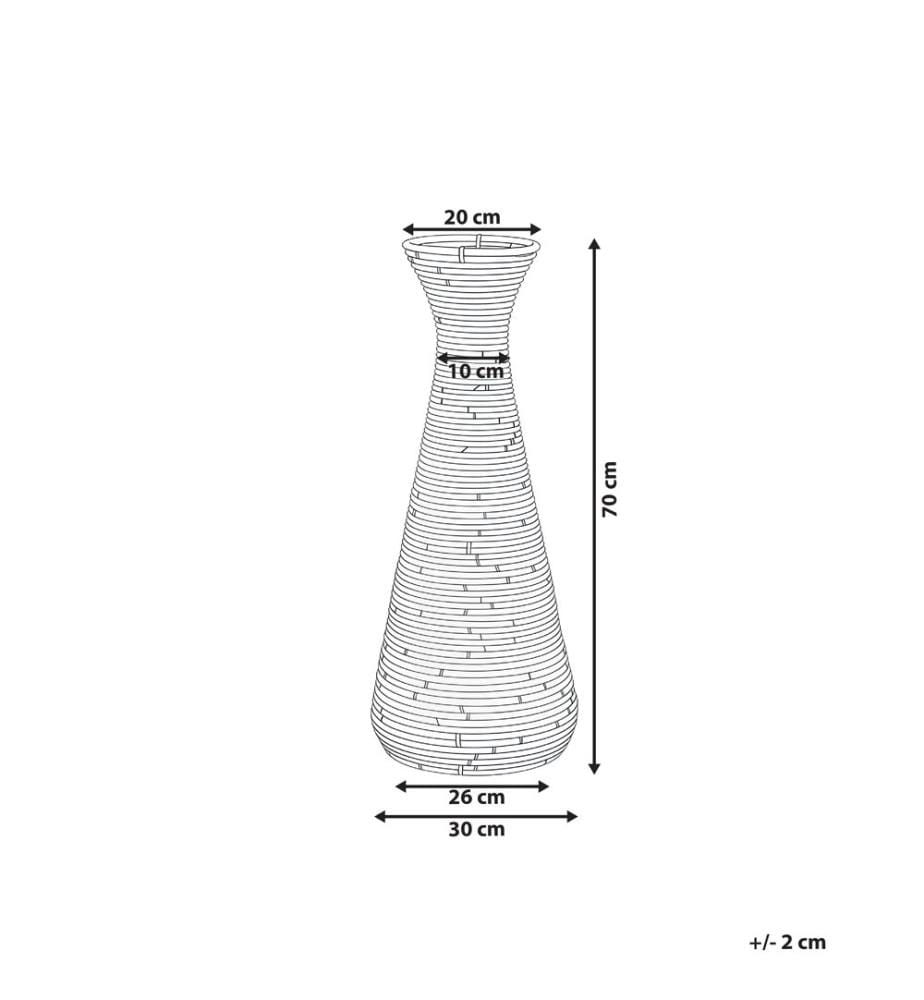 Vase décoratif NIDRI Rotin 70 cm Naturel