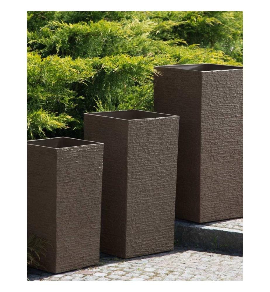 Cache-pot GAZA 35 cm Marron foncé