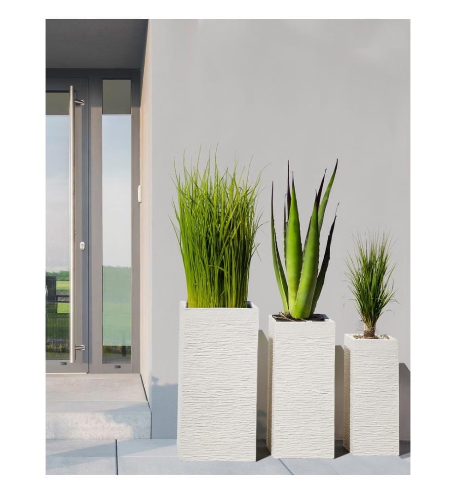 Blumenkübel DION 33 cm Hellbeige