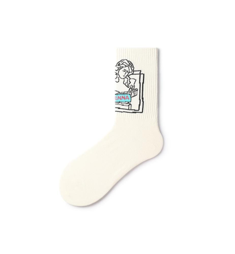 American Comic Pop Art Mid-Calf Socken - Unisex 5-Paar All-Season Crew Set