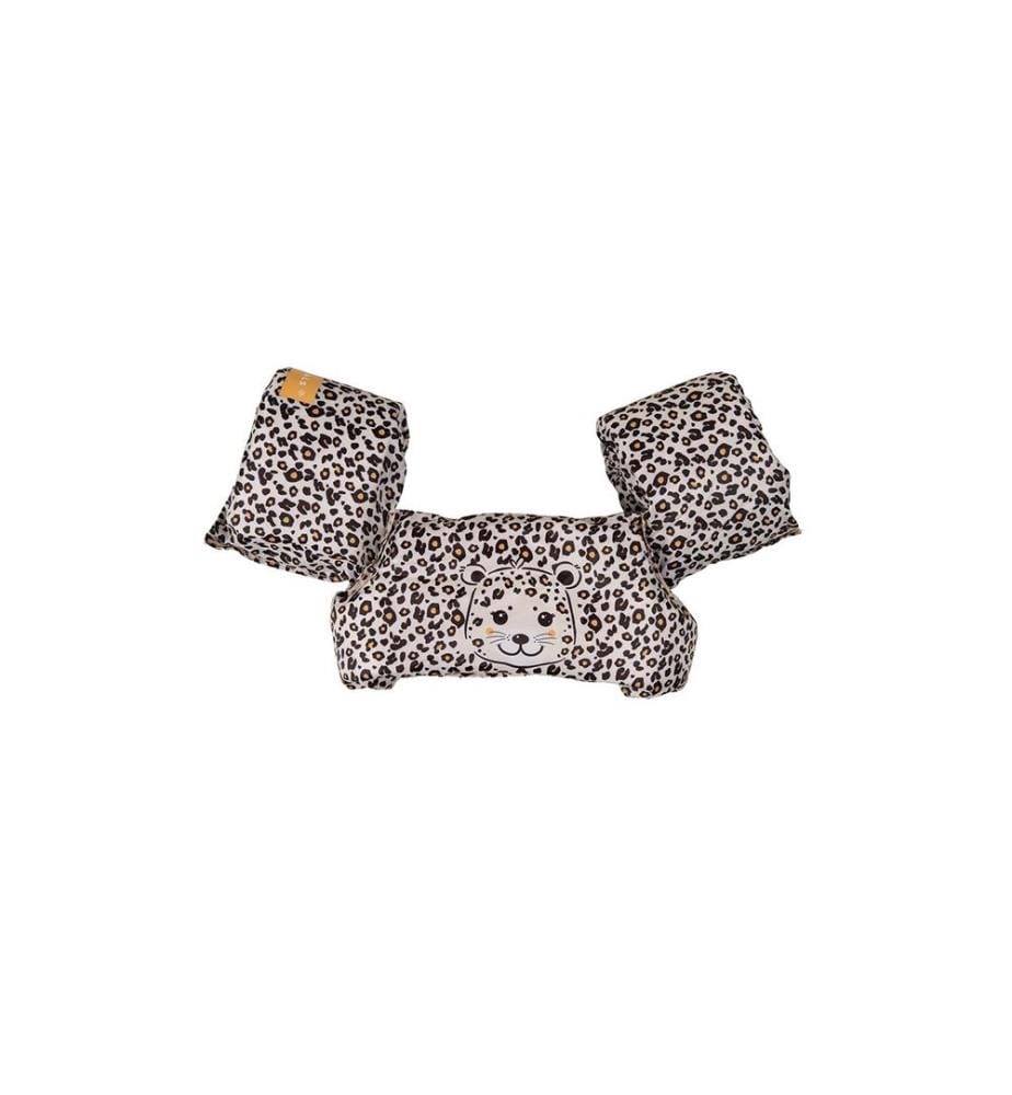 Swim Essentials - Brassards de natation Ceinture 2-6 ans Leopard Beige