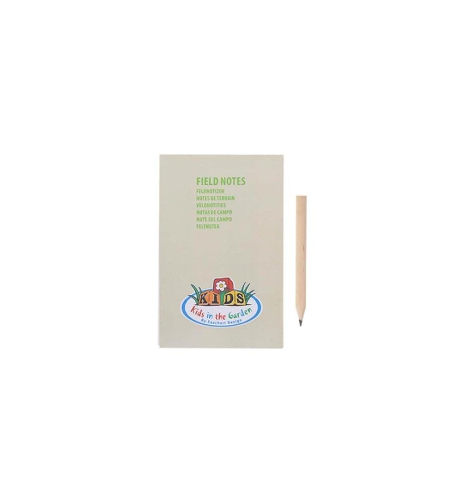 ESSCHERT DESIGN - Entdecker-Tasche Flowers mit Holzblumenpresse