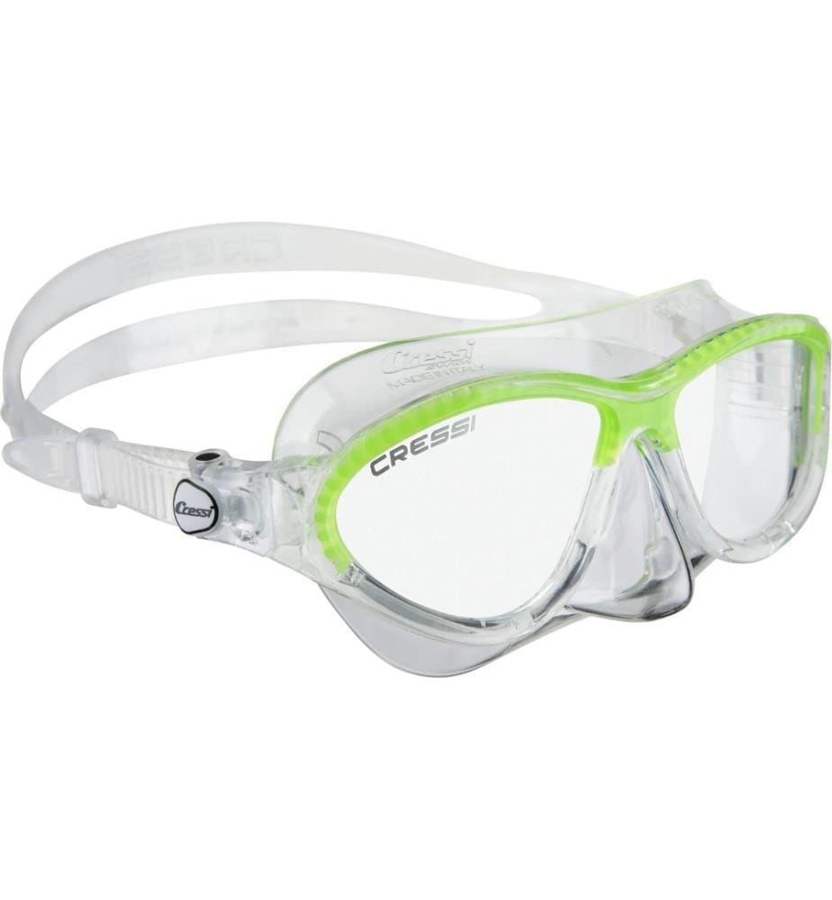 CRESSI Moon Mask, Clear, Lime Frame