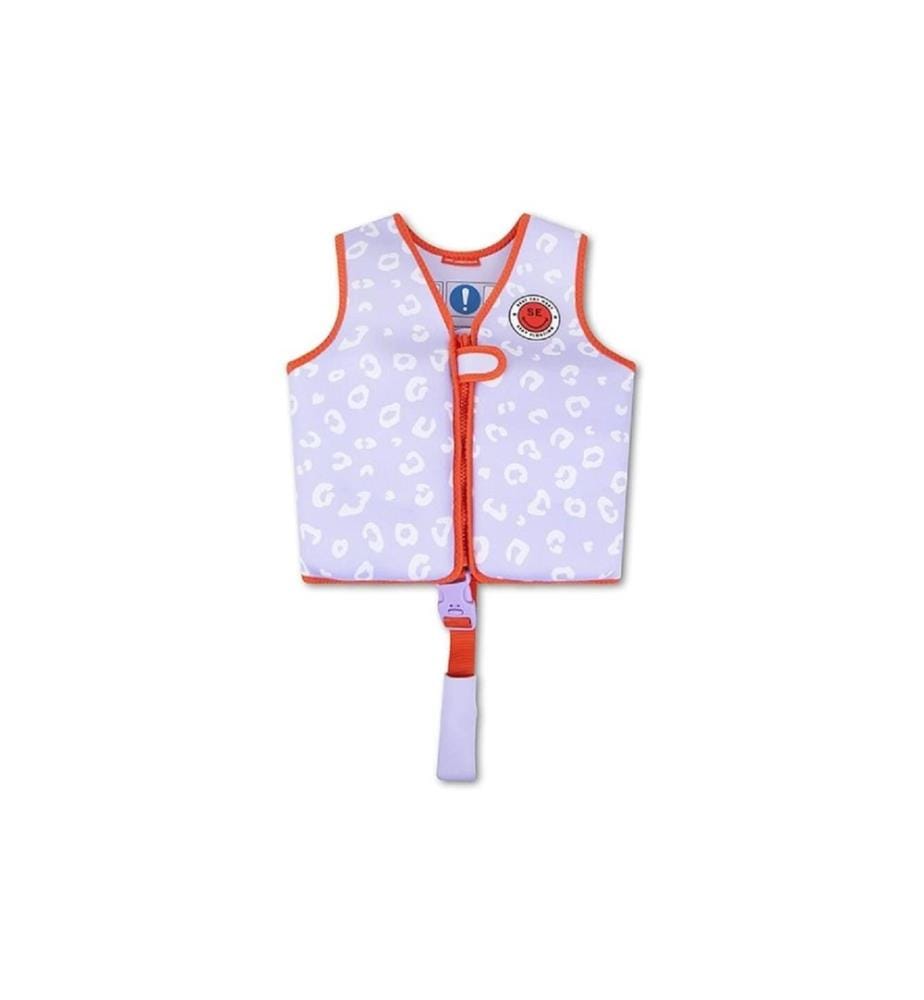 Swim Essentials Schwimmweste 3-6 Jahre Lila Leopard