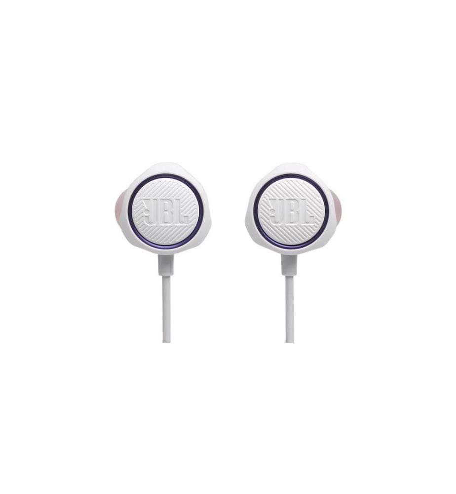 JBL Quantum 50C In-Ear Gaming-Kopfhörer mit USB-C-Adapter Weiss