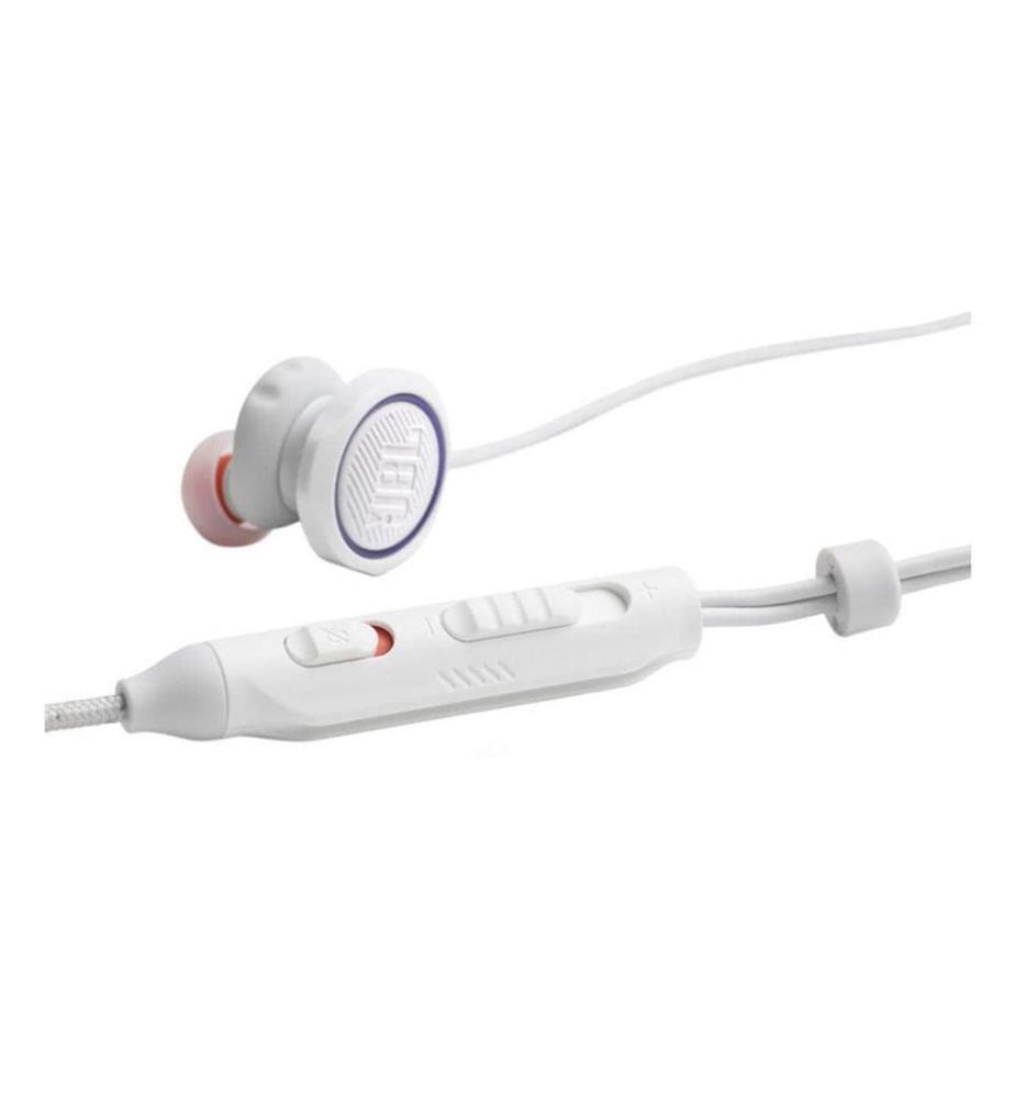JBL Quantum 50C In-Ear Gaming-Kopfhörer mit USB-C-Adapter Weiss