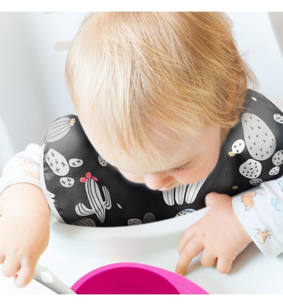 Bavoir sans manches CleanBib, 6-12 mois, cactus