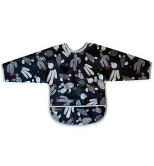 Bavoir avec manches CleanBib, 6-12 mois, cactus