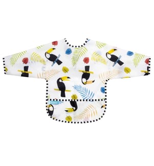Lätzchen mit Ärmeln CleanBib, 2-4 Jahre, Vögel