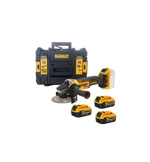 DEWALT - Meuleuse d'angle 18 V DCG405P3 3x 5 Ah batterie