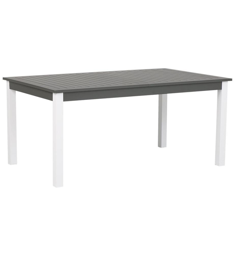 Set da pranzo da giardino 8 posti PANCOLE con cuscini Metallo Grigio