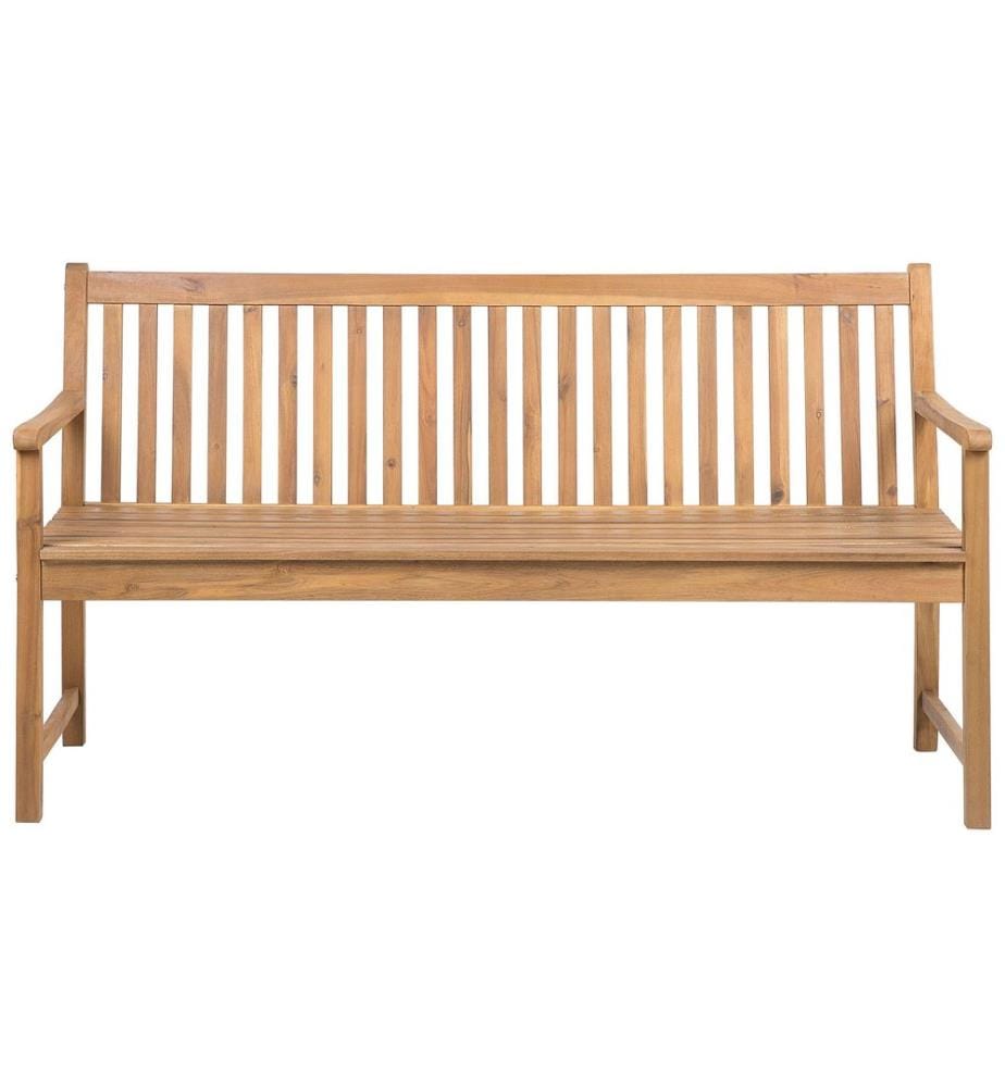 Panchina da giardino VIVARA 160 cm Legno di acacia certificato Marrone chiaro
