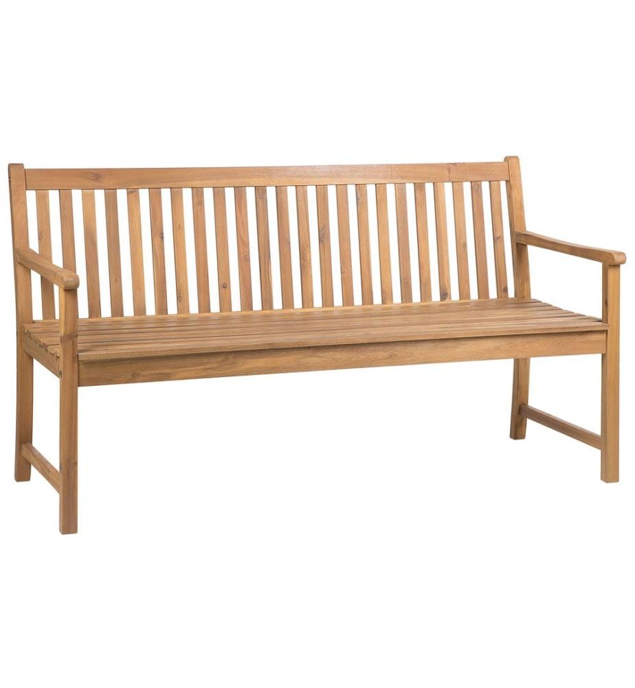 Panchina da giardino VIVARA 160 cm Legno di acacia certificato Marrone chiaro