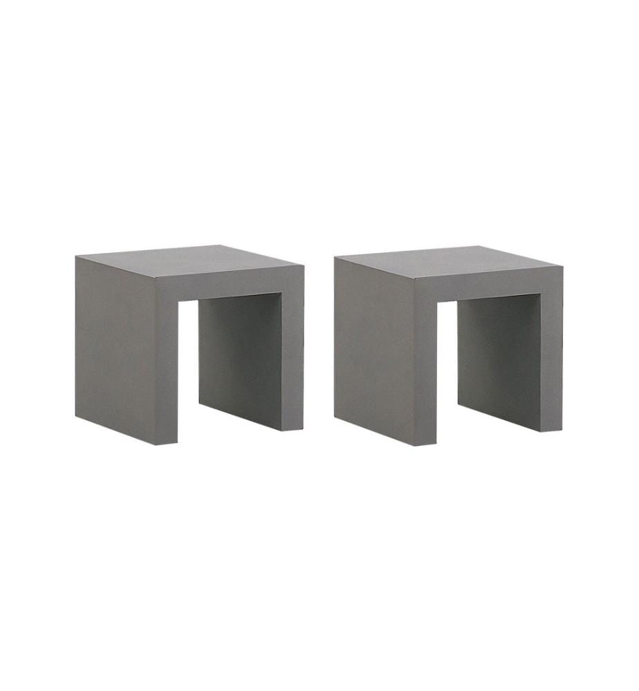 Gartenstuhl 2er Set TARANTO Beton Grau
