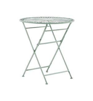 Outdoor Bistrotisch TRENTO 70 cm 70 cm Metall Hellgrün