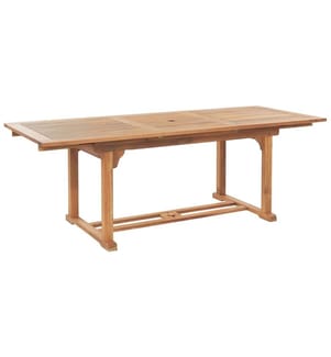 Table de salle à manger de jardin extensible JAVA 160/220 cm 90 cm Acacia Marron clair
