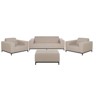 Lounge Set mit Tisch 5-Sitzer ROVIGO Beige