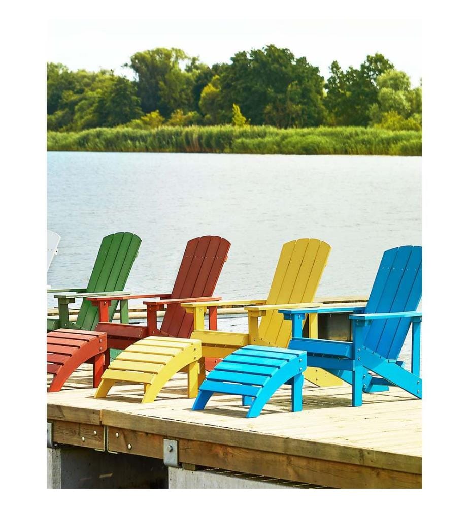 Gartenstuhl ADIRONDACK mit Fussstütze Gelb