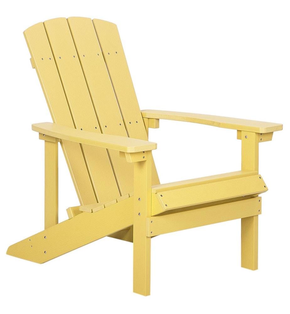 Gartenstuhl ADIRONDACK mit Fussstütze Gelb