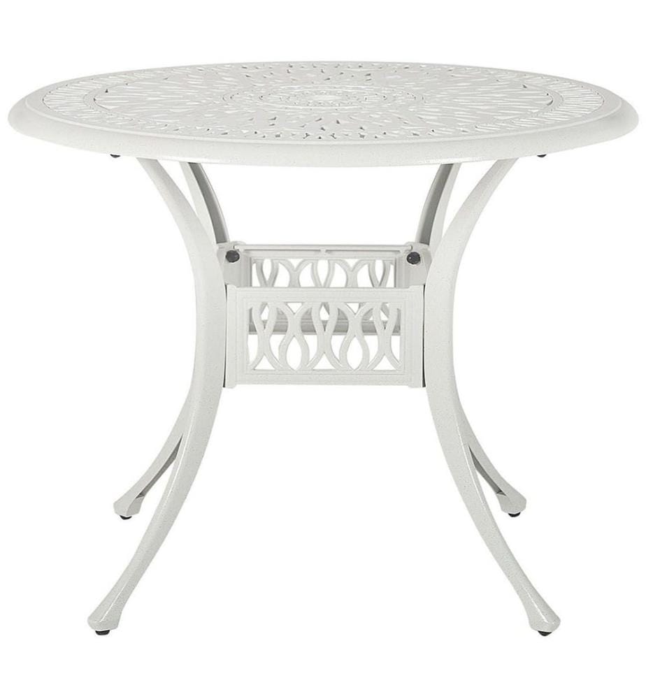Gartenmöbel Set 4-Sitzer ANCONA inkl. Kissen Metall Cremeweiss