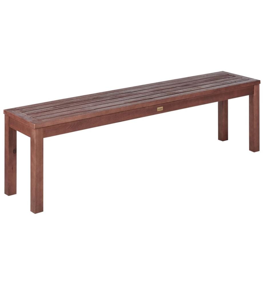 Panchina da giardino TUSCANIA 160 cm Legno d'eucalipto Marrone scuro