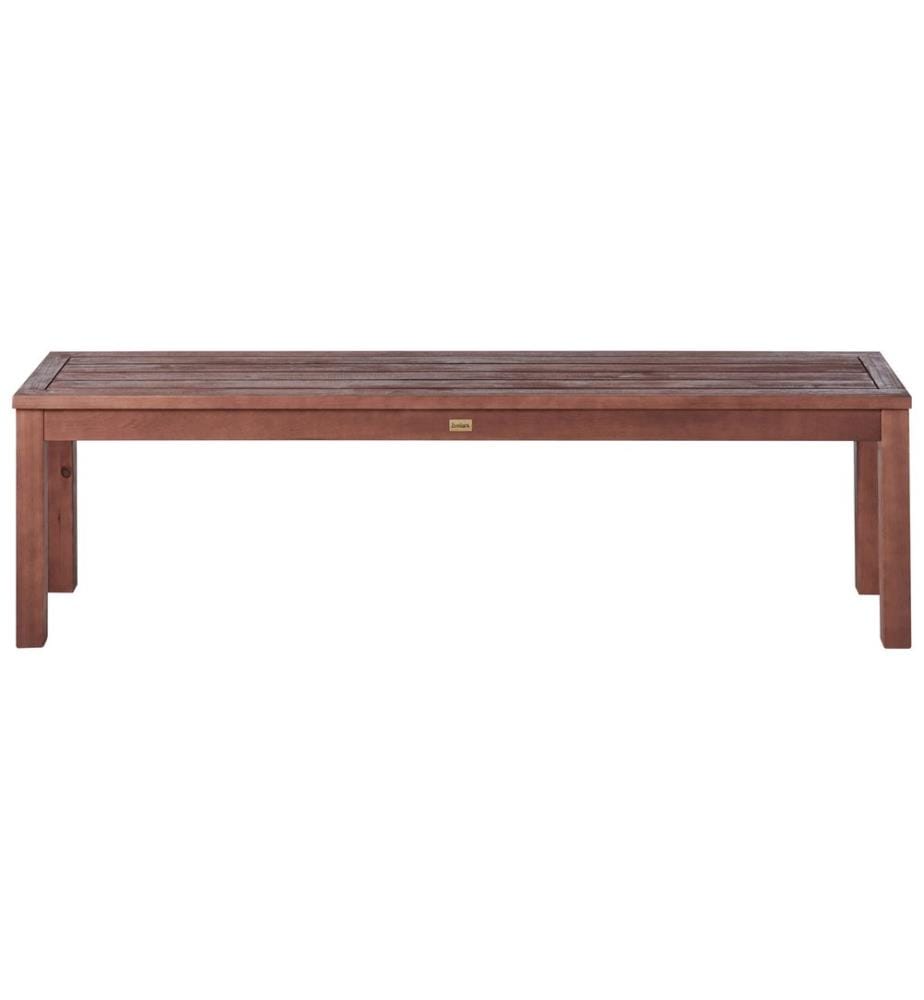 Panchina da giardino TUSCANIA 160 cm Legno d'eucalipto Marrone scuro