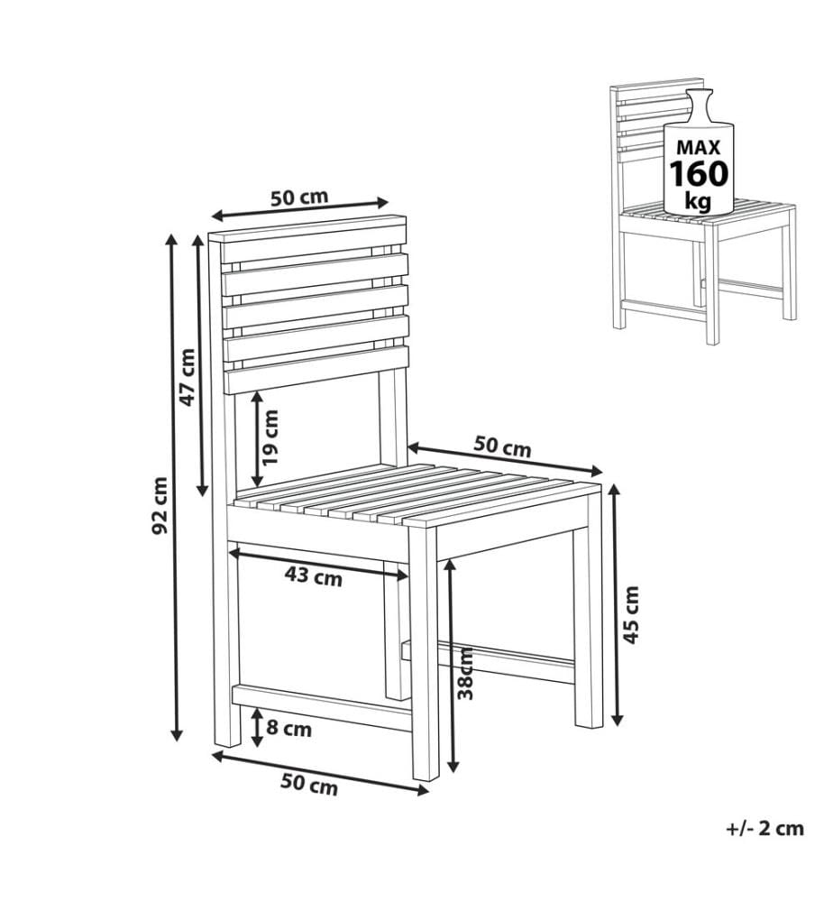 1-Sitzer Garten-Eckmodul TREIA Akazienholz Braun
