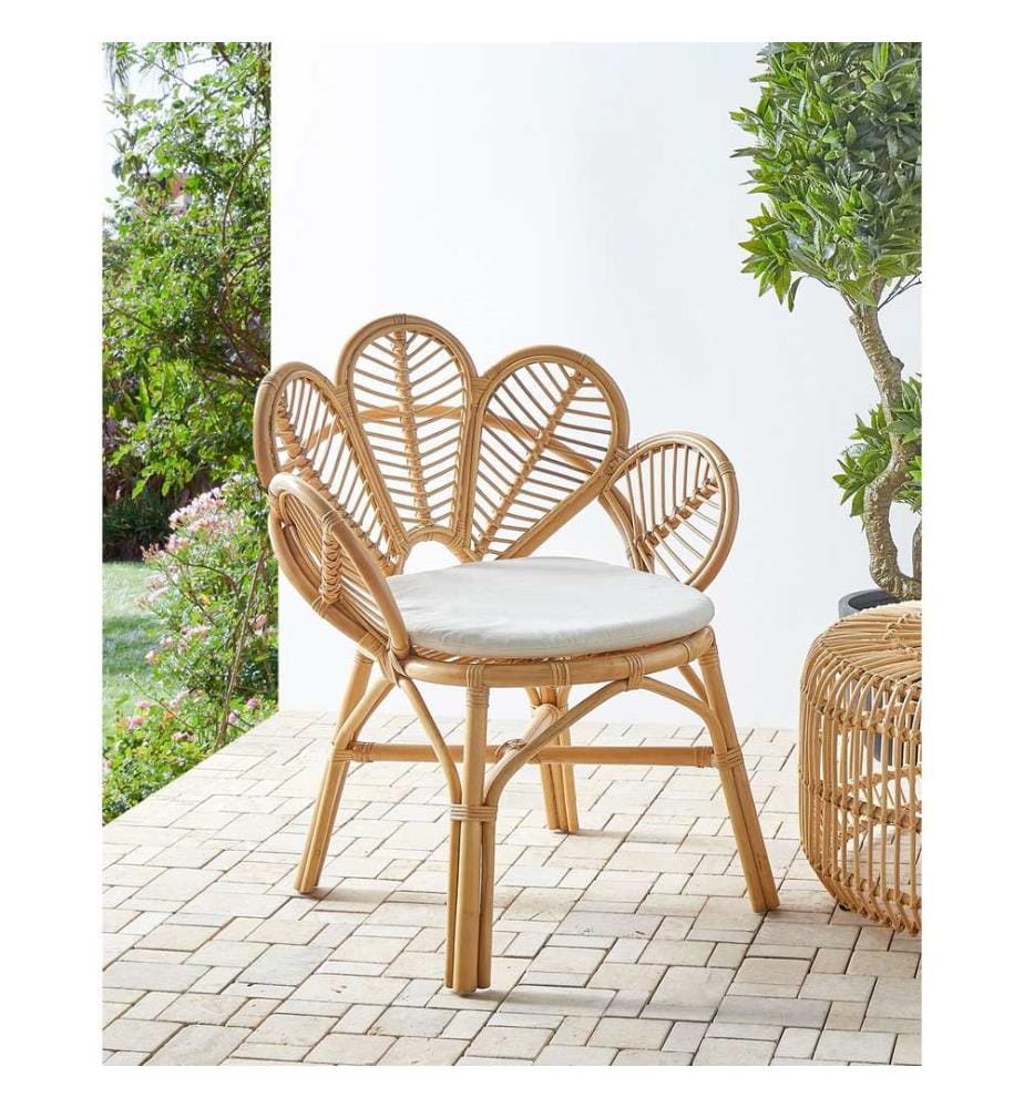 Chaise paon FLORENTINE II Rotin Naturel