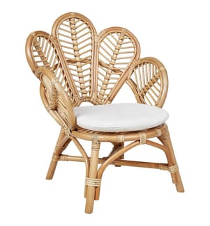 Kinder-Pfauenstuhl FLORENTINE II Rattan Naturfarben
