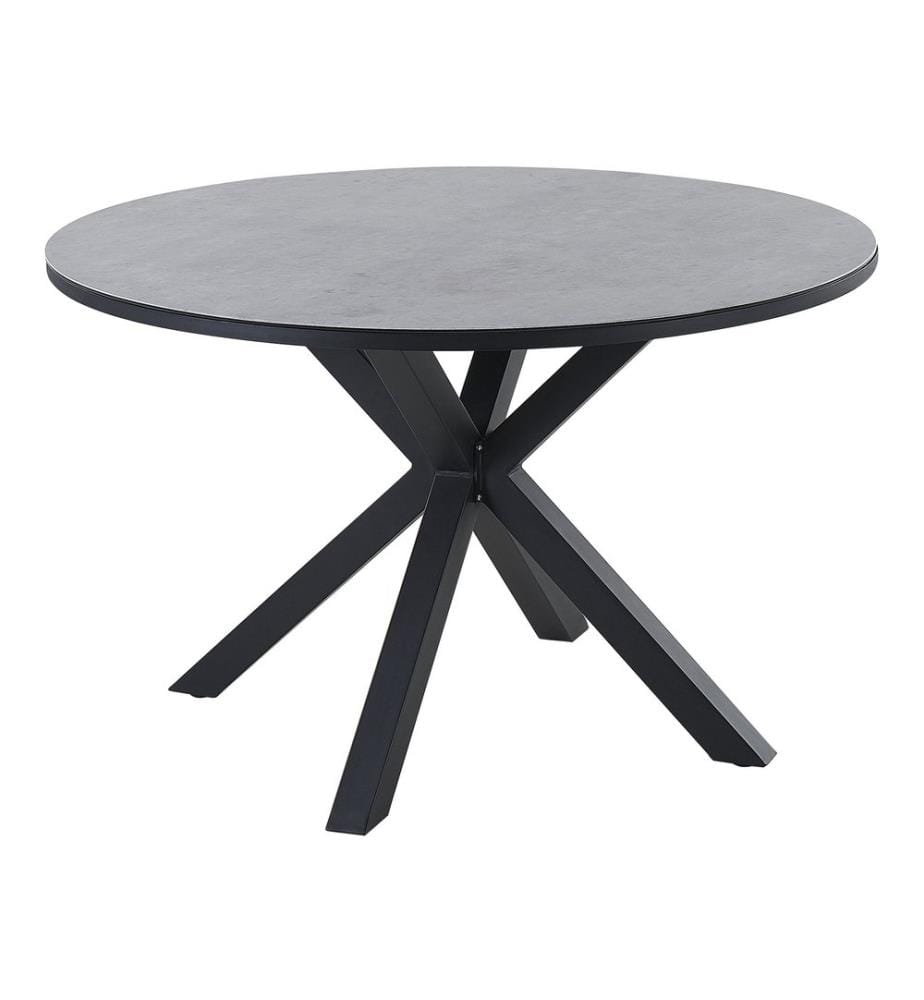Gartentisch MALETTO 120 cm 120 cm Glas Grau