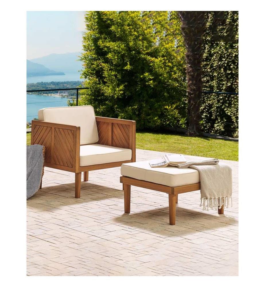 Fauteuil de jardin BARATTI Acacia Marron