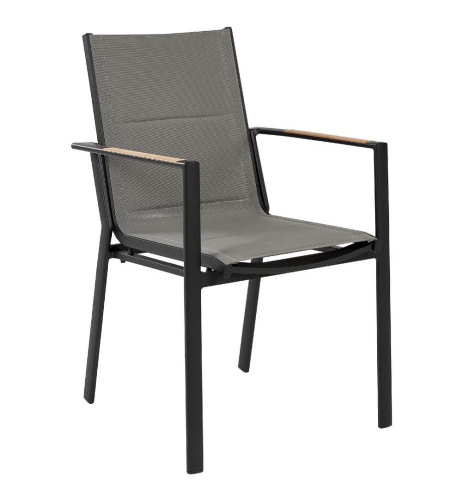 Gartenstuhl BUSSETO Metall Schwarz
